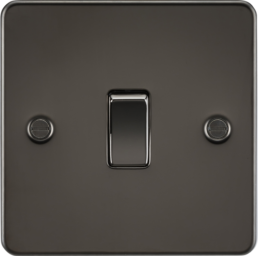 Knightsbridge FP2000GM 1 Gang 2 Way Switch Gun Metal