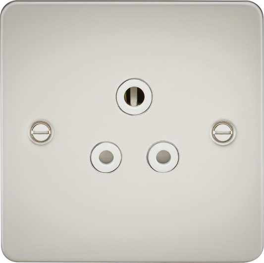 Knightsbridge FP5APLW 1 Gang 5A Unswitched Socket Matt Pearl White Insert