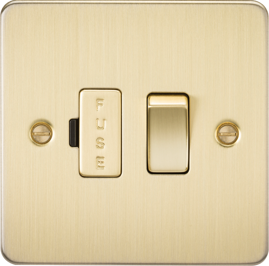 Knightsbridge FP6300BB 13A DP Switched Spur Brushed Brass
