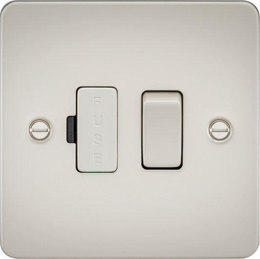 Knightsbridge FP6300PL 13A DP Switched Spur Matt Pearl