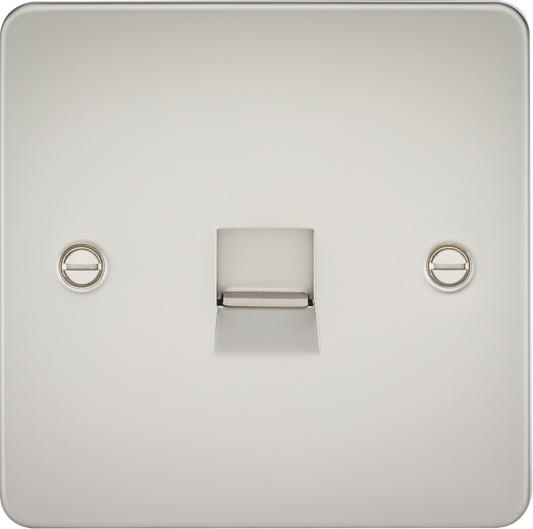 Knightsbridge FP7300PL 1 Gang Master Telephone Socket Matt Pearl