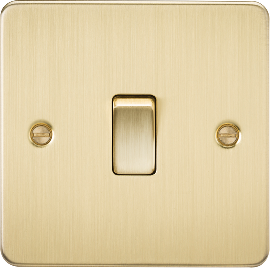 Knightsbridge FP8341BB 1 Gang 20A DP Switch Brushed Brass