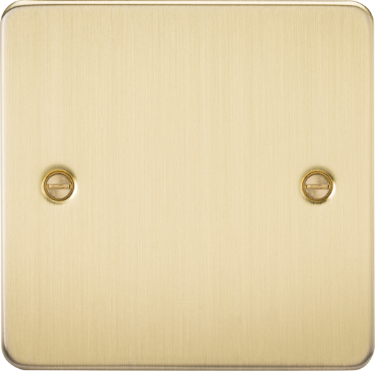 Knightsbridge FP8350BB 1 Gang Blank Plate Brushed Brass
