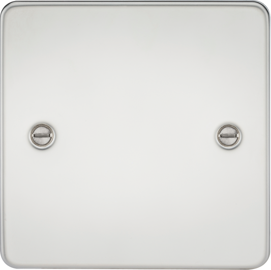 Knightsbridge FP8350PC 1 Gang Blank Plate Polished Chrome