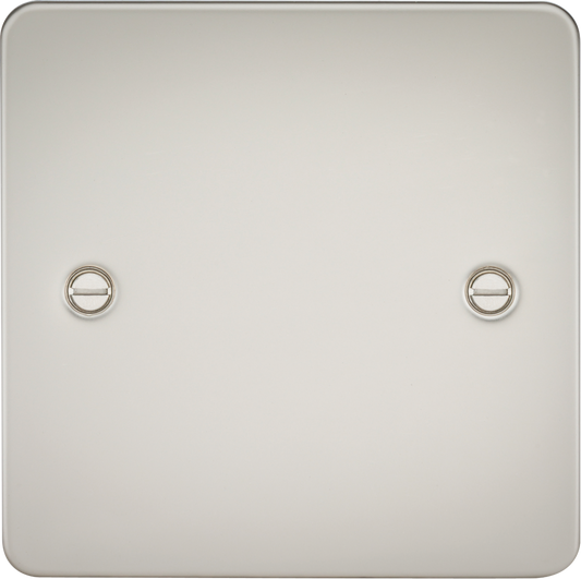 Knightsbridge FP8350PL 1 Gang Blank Plate Matt Pearl