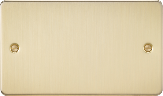 Knightsbridge FP8360BB 2 Gang Blank Plate Brushed Brass