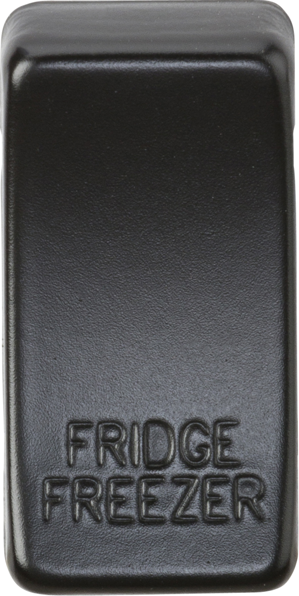 Knightsbridge GDFRIDMB Fridge Freezer Rocker Cap Matt Black