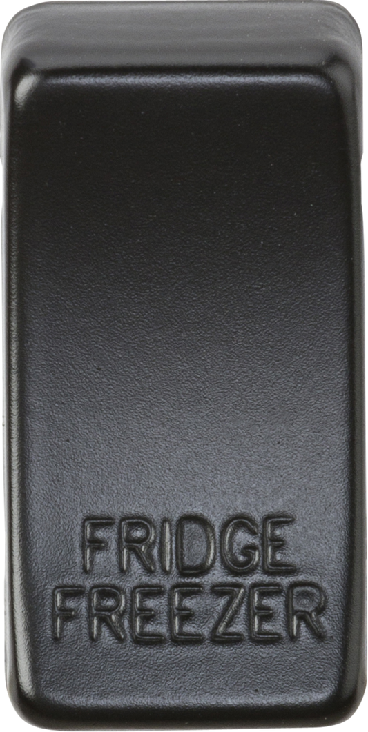 Knightsbridge GDFRIDMB Fridge Freezer Rocker Cap Matt Black