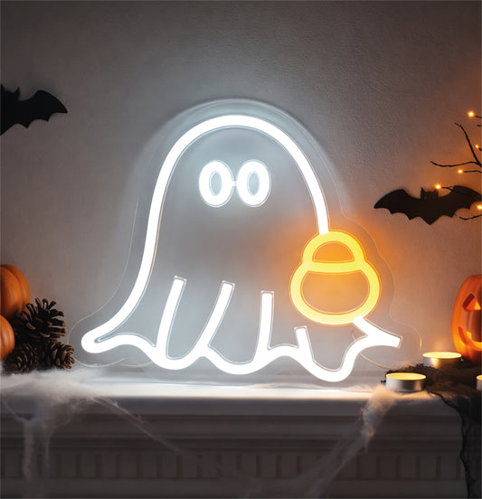 FXLAB FX1008 33cm LED Neon Halloween Ghost Silhouette (USB)
