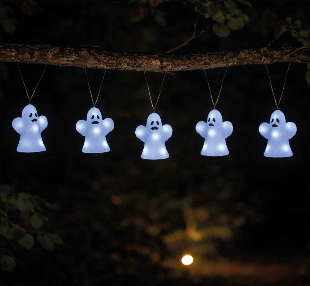 FXLAB FX1010 40 LED Set of 5 LED Acrylic Ghost Lights with Timer (Battery Operated)