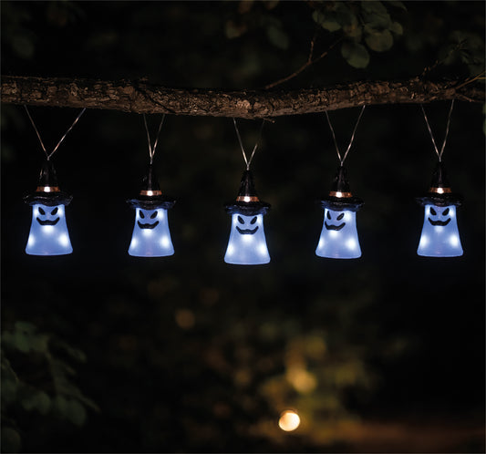 FXLAB FX1012 40 LED Set of 5 LED Acrylic Ghost Lights with Timer (Battery Operated)