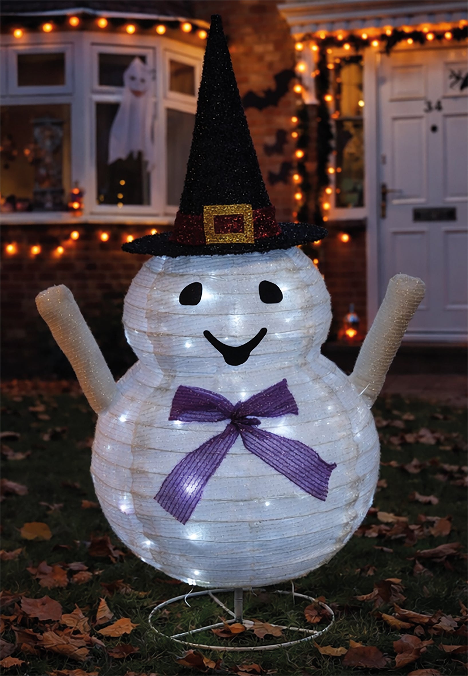 FXLAB FX1040 82cm 40 LED LED Foldable Ghost Outdoor Decoration with Timer (Battery Operated)