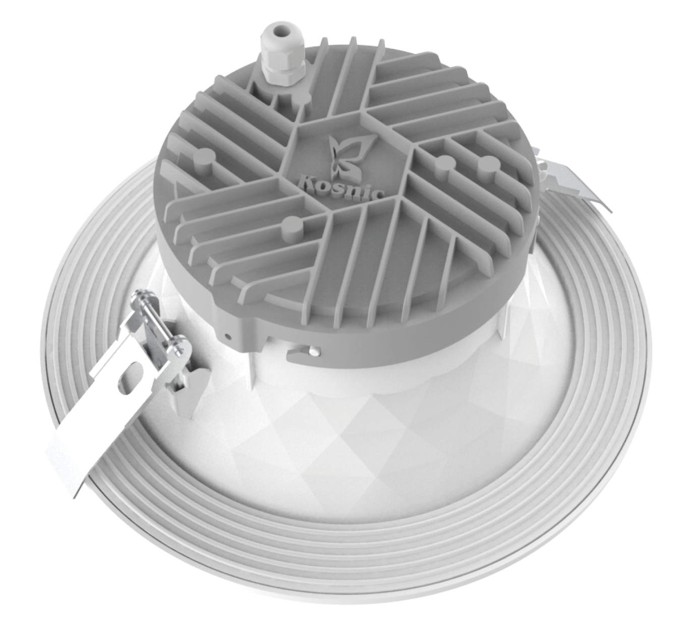 Kosnic FAC26IN16-SCT Faceta 2 10-16W CCT LED Downlight with Reflector IP65 White