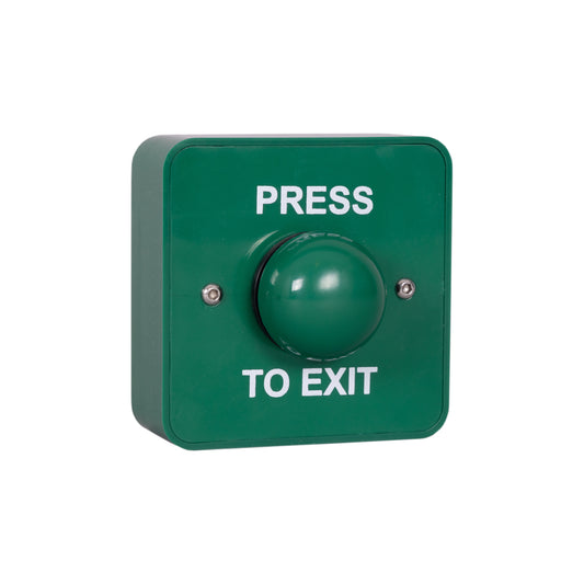 RGL G-EBGB/PTE Vandal Resistant Green Dome 'Press To Exit' Button Green