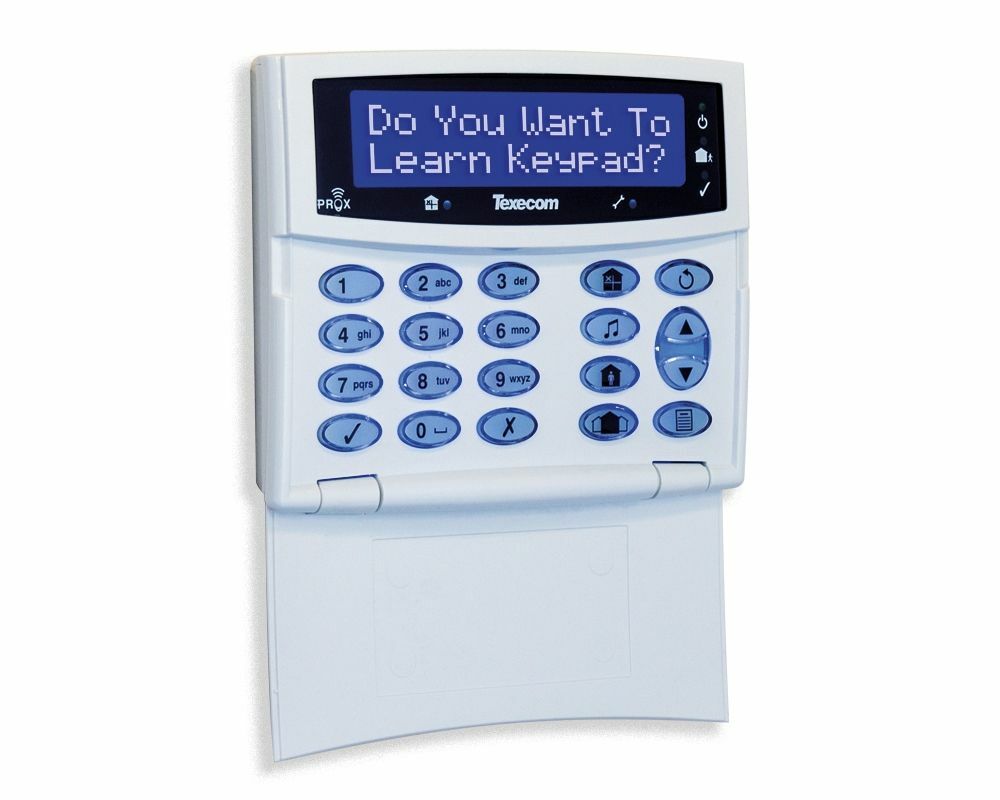 Texecom GCE-0001 Premier Elite Ricochet LCDLP-W LCD Proximity Keypad (Large Display) White