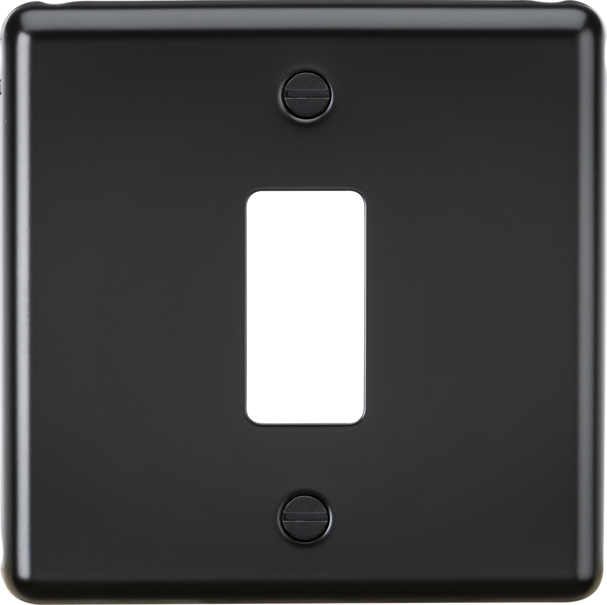 Knightsbridge GDCL1MB 1 Gang Grid Faceplate Matt Black