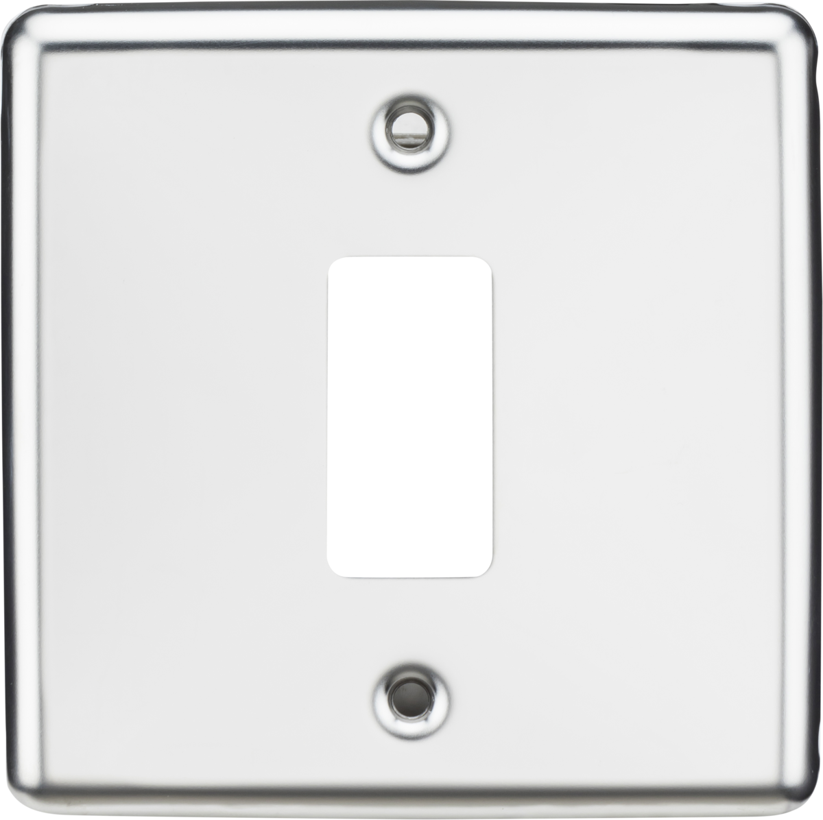 Knightsbridge GDCL1PC 1 Gang Grid Faceplate Polished Chrome