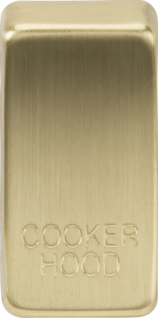 Knightsbridge GDCOOKBB Cooker Hood Rocker Cap Brushed Brass