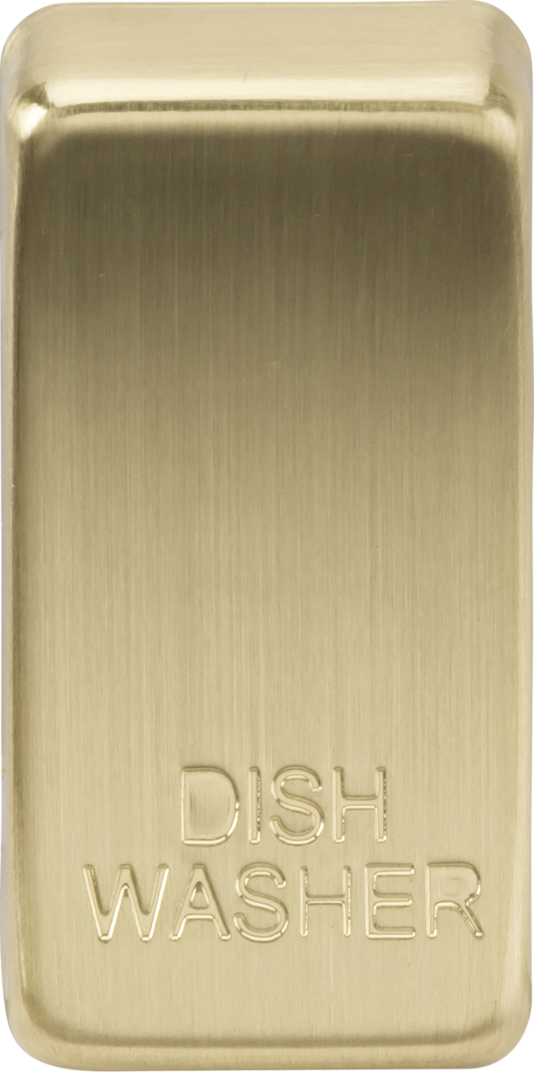 Knightsbridge GDDISHBB Dishwasher Rocker Cap Brushed Brass