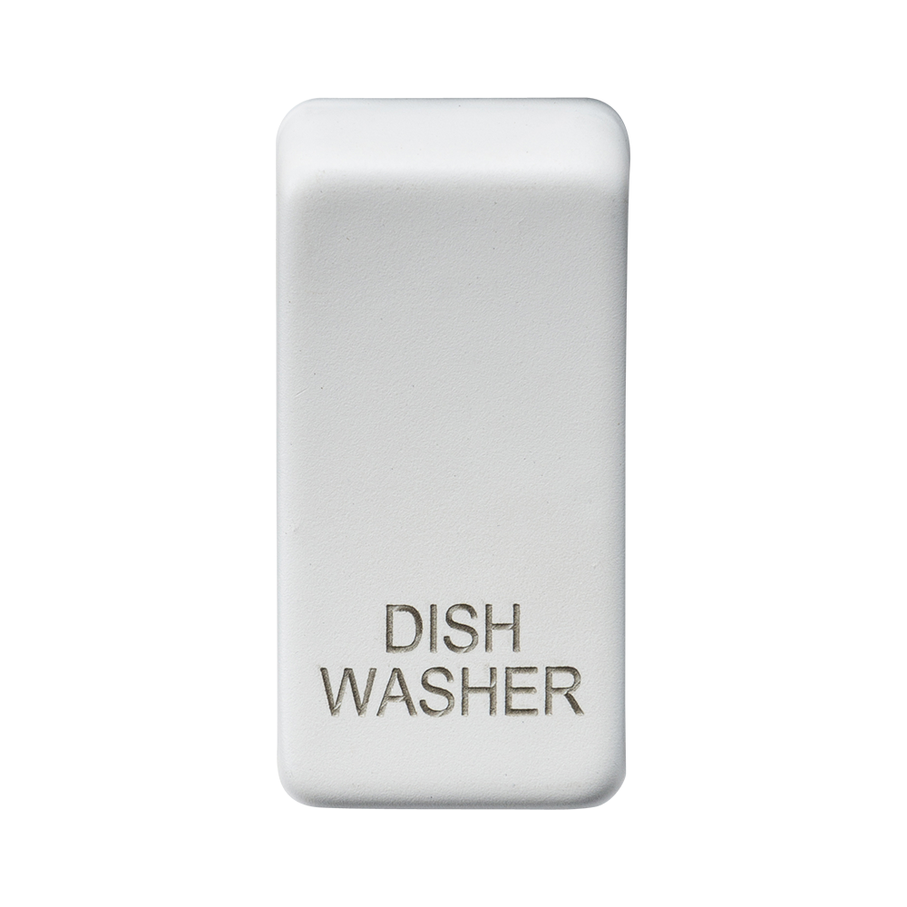 Knightsbridge GDDISHMW Dishwasher Rocker Cap Matt White