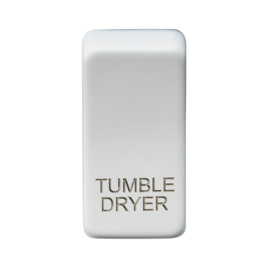 Knightsbridge GDDRYMW Tumble Dryer Rocker Cap Matt White