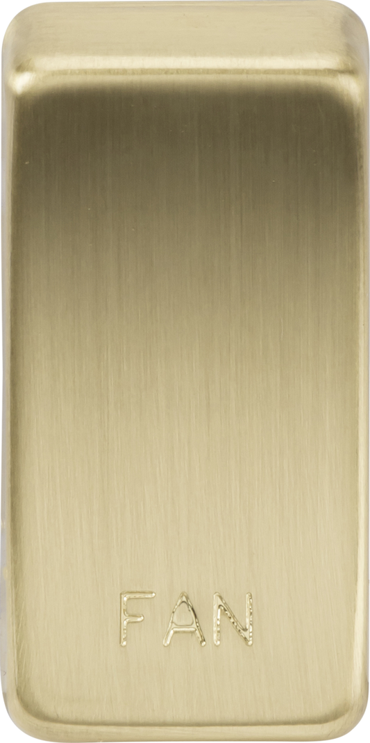 Knightsbridge GDFANBB Fan Rocker Cap Brushed Brass