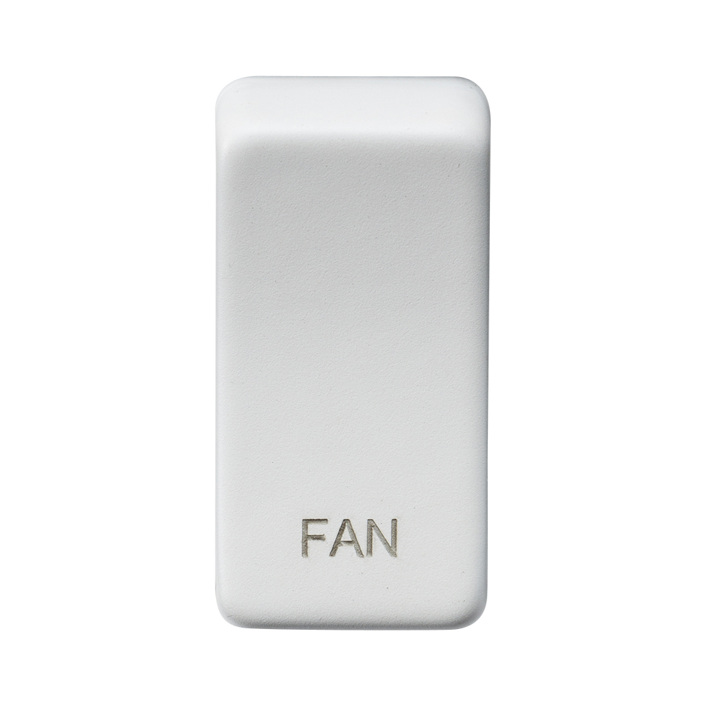 Knightsbridge GDFANMW Fan Rocker Cap Matt White