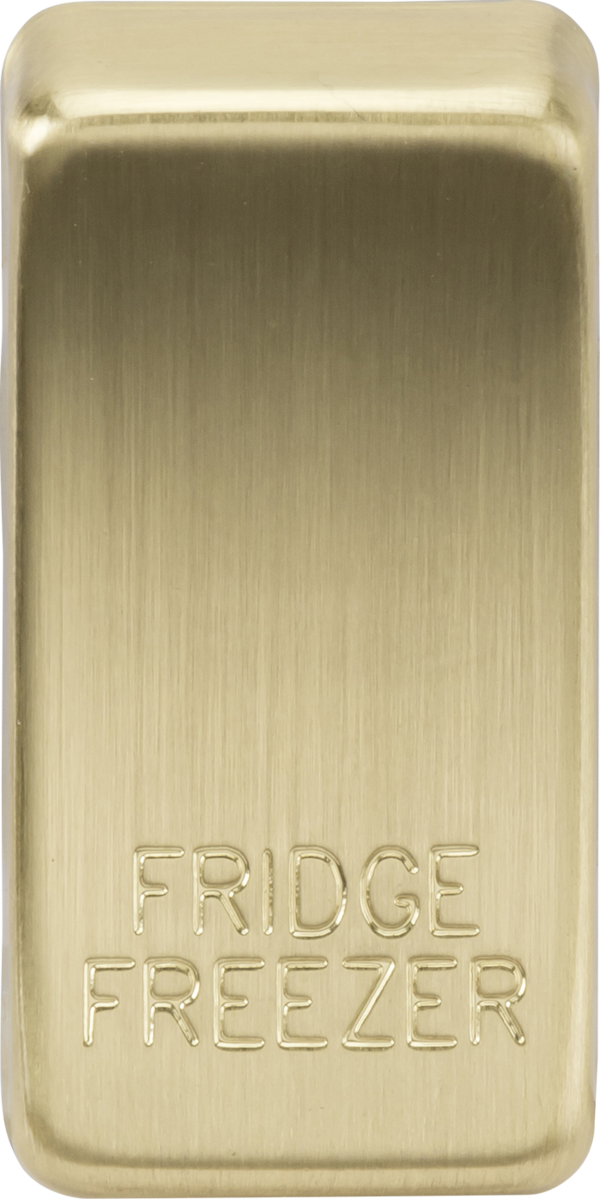Knightsbridge GDFRIDBB Fridge Freezer Rocker Cap Brushed Brass