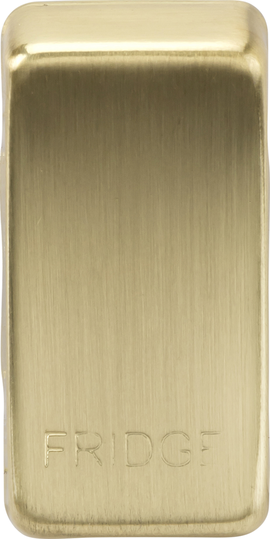 Knightsbridge GDFRIDGEBB Fridge Rocker Cap Brushed Brass