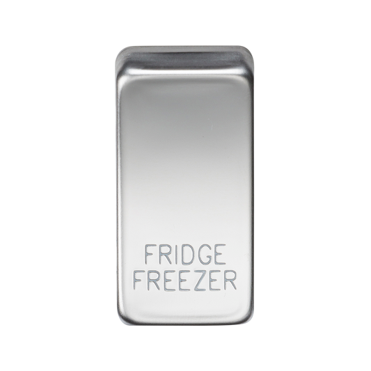 Knightsbridge GDFRIDPC Fridge Freezer Rocker Cap Polished Chrome