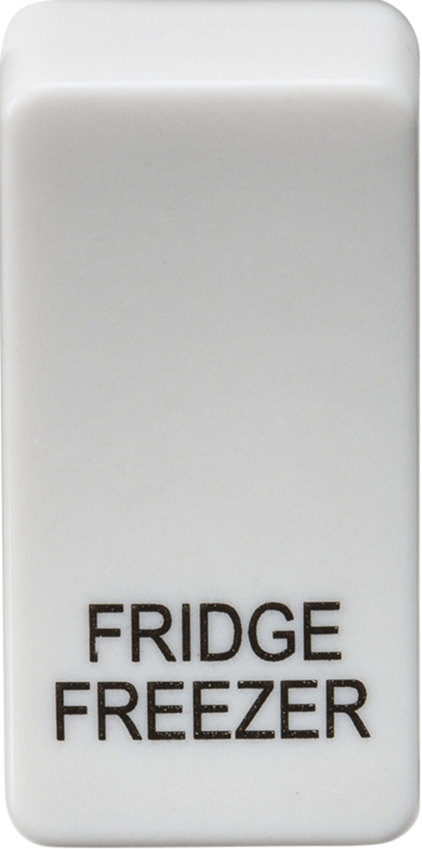 Knightsbridge GDFRIDU Fridge Freezer Rocker Cap White
