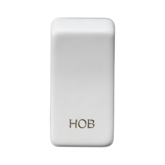 Knightsbridge GDHOBMW Hob Rocker Cap Matt White