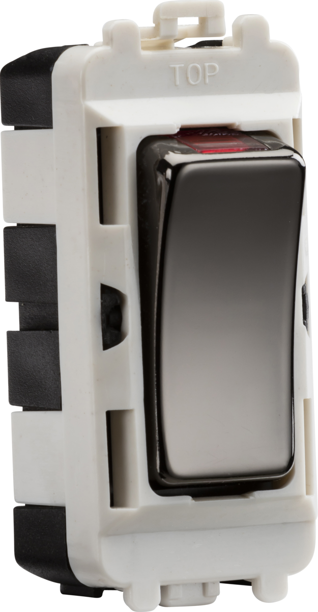 Knightsbridge GDM003BN 20A DP+N Grid Switch Module Black Nickel