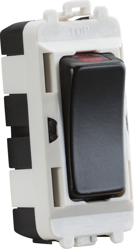 Knightsbridge GDM003MB 20A DP+N Grid Switch Module Matt Black