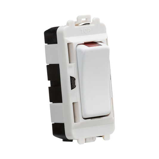 Knightsbridge GDM003MW 20A DP+N Grid Switch Module Matt White