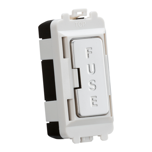 Knightsbridge GDM011PC 13A Fuse Holder Grid Module Polished Chrome