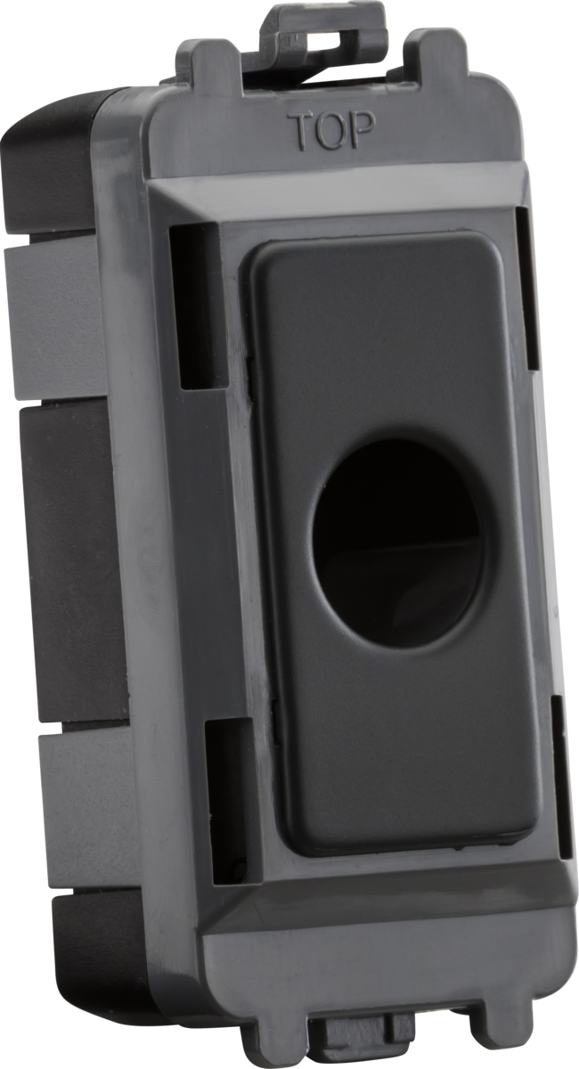 Knightsbridge GDM012AT 10mm Flex Outlet Module Anthracite