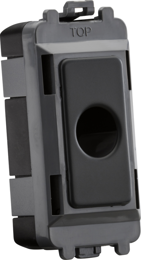 Knightsbridge GDM012AT 10mm Flex Outlet Module Anthracite