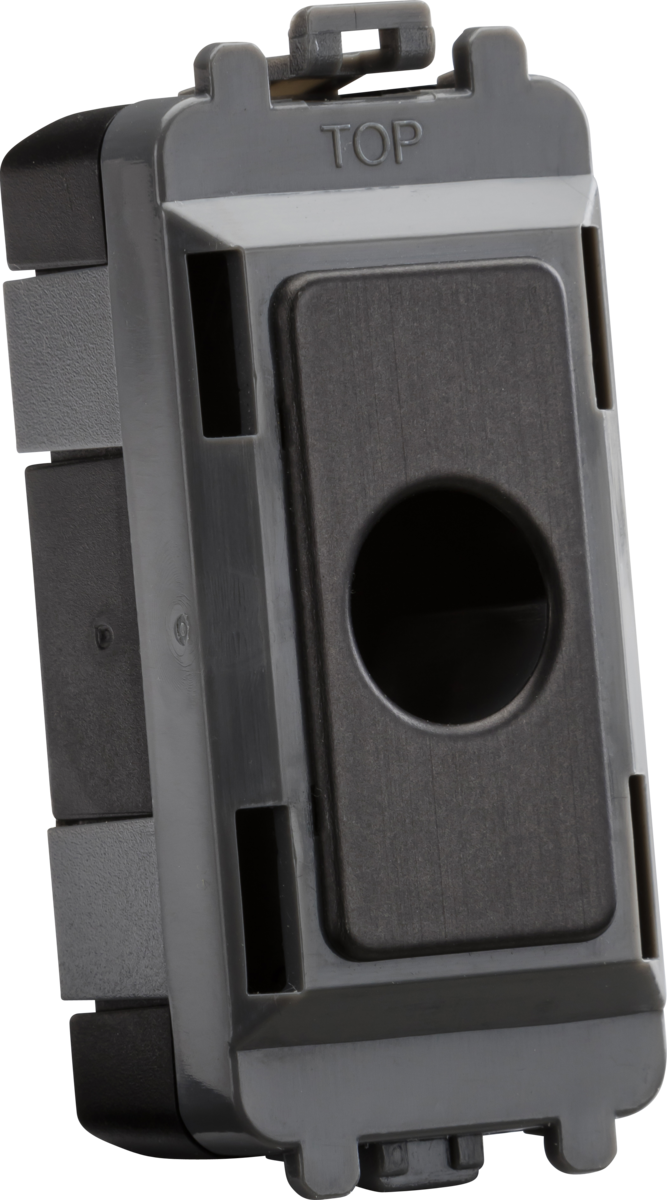 Knightsbridge GDM012SB 10mm Flex Outlet Module Smoked Bronze