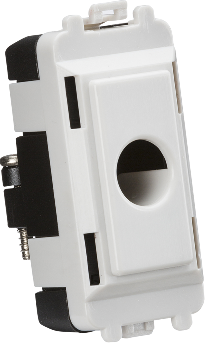 Knightsbridge GDM012U 10mm Flex Outlet Module White