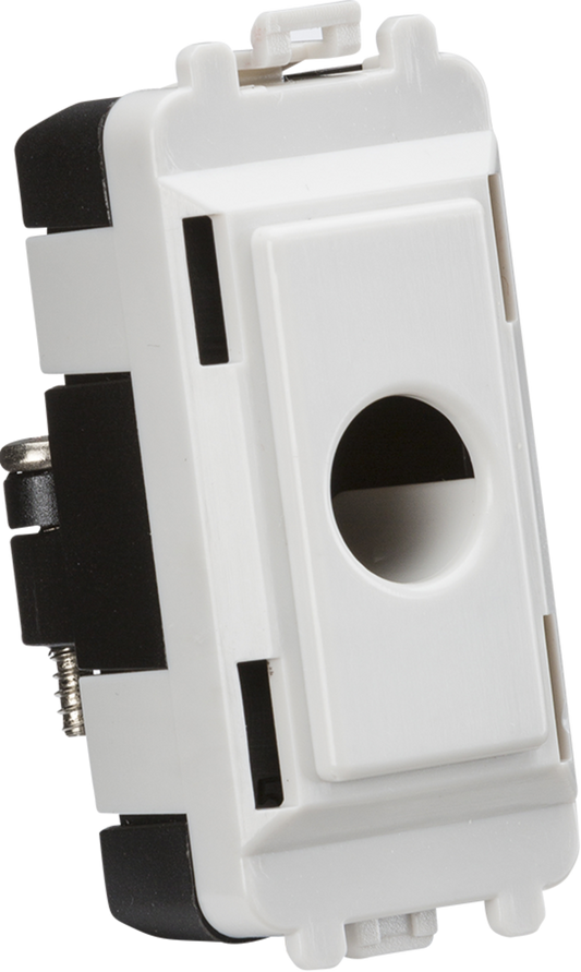 Knightsbridge GDM012U 10mm Flex Outlet Module White