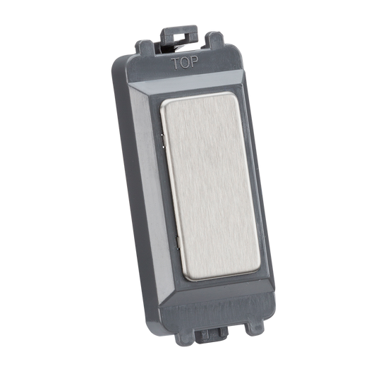 Knightsbridge GDM013BC Blank Grid Module Brushed Chrome