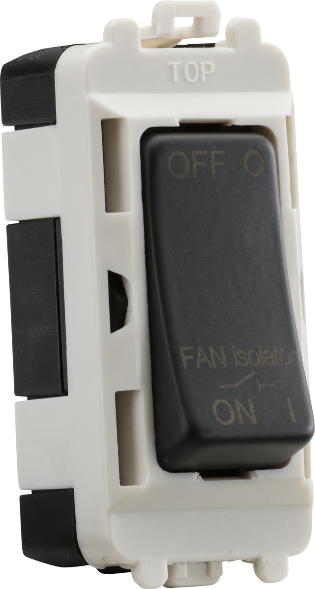 Knightsbridge GDM020AT 10A TP Fan Isolator Grid Switch Module Anthracite