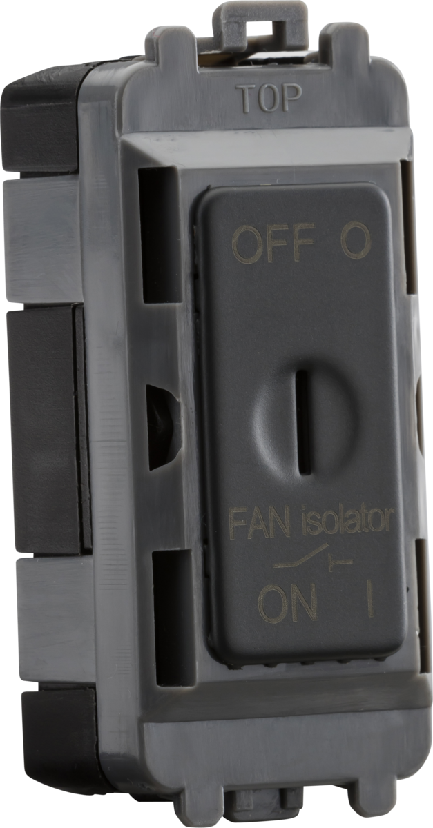 Knightsbridge GDM021AT 10A TP Fan Isolator Key Switch Module Anthracite