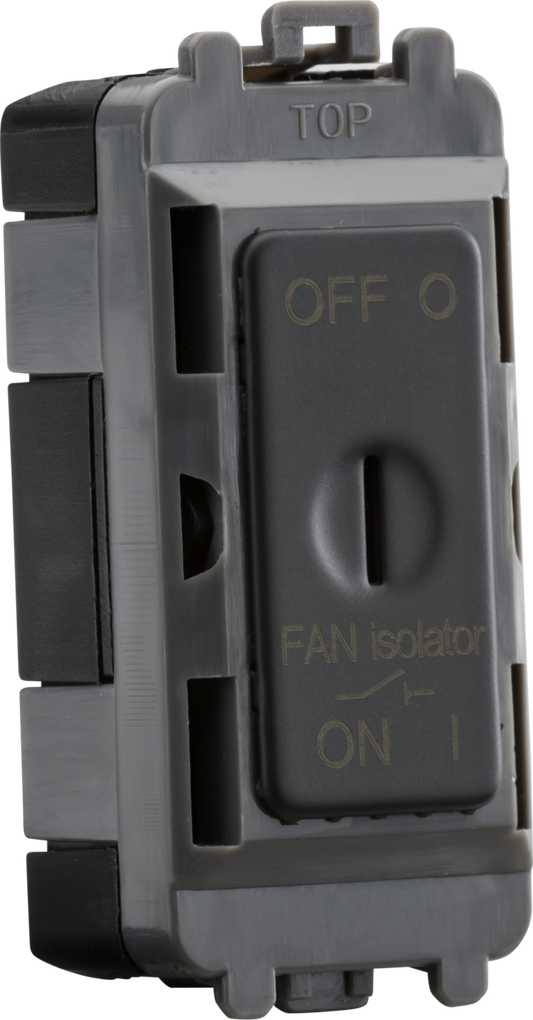 Knightsbridge GDM021AT 10A TP Fan Isolator Key Switch Module Anthracite