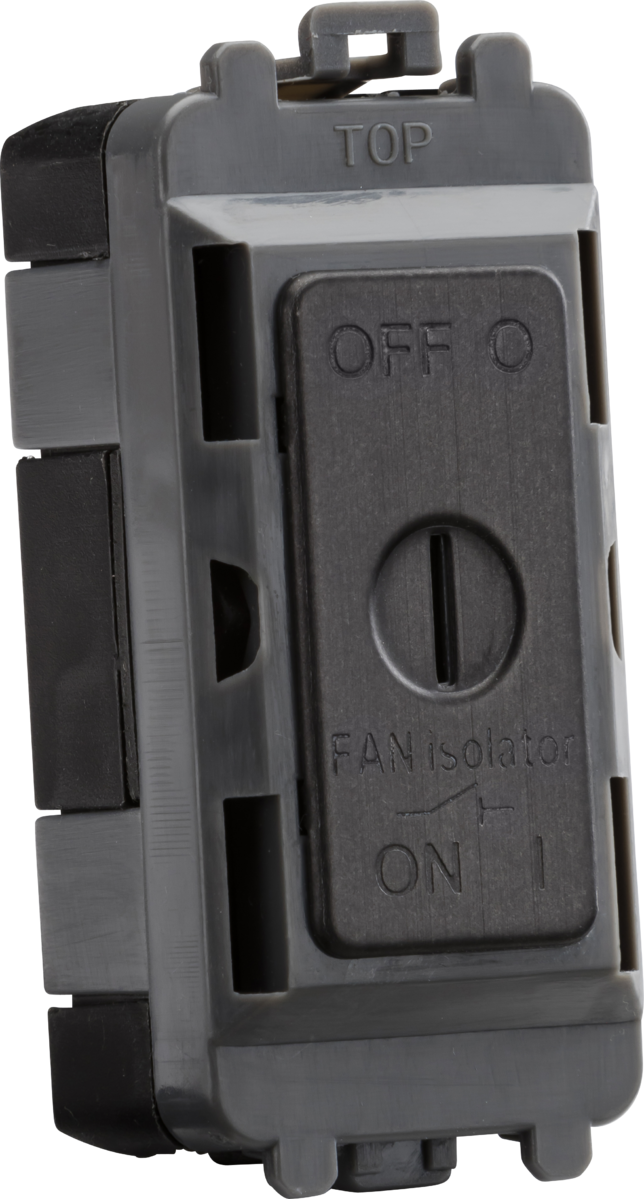Knightsbridge GDM021SB 10A TP Fan Isolator Key Switch Module Smoked Bronze