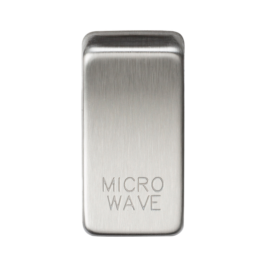 Knightsbridge GDMICROBC Microwave Rocker Cap Brushed Chrome