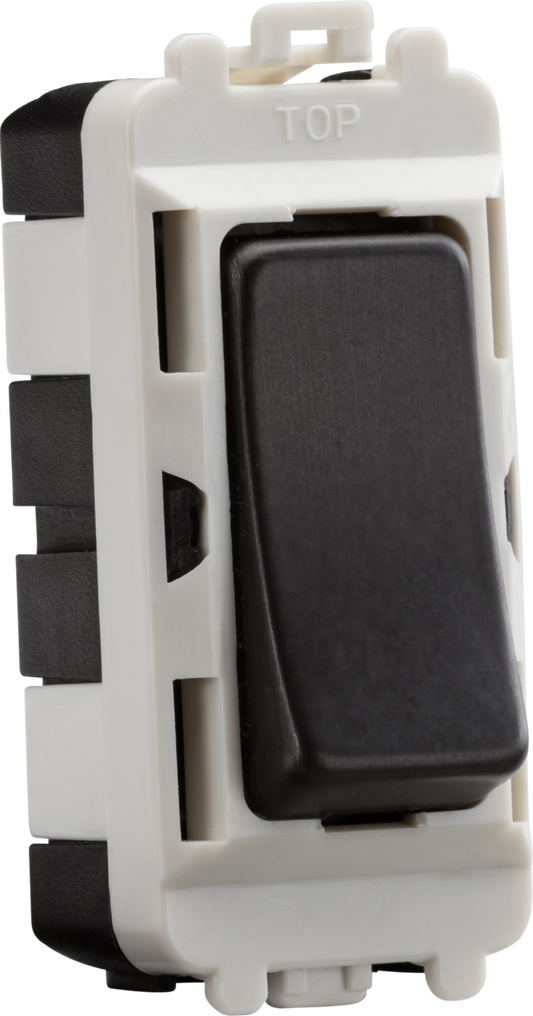 Knightsbridge GDM001SB 20A 2 Way Grid Switch Module Smoked Bronze