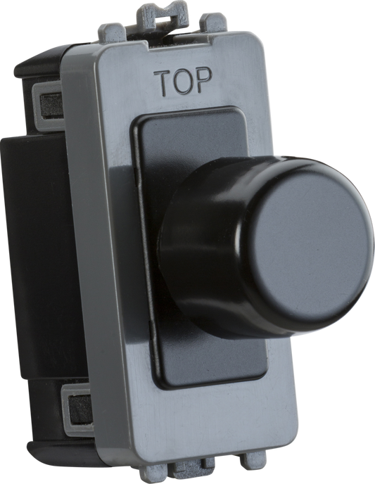 Knightsbridge GDM150IMB 100W Intelligent LED Grid Dimmer Matt Black