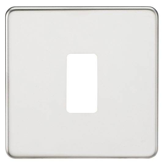 Knightsbridge GDSF001PC 1 Gang Grid Faceplate Polished Chrome